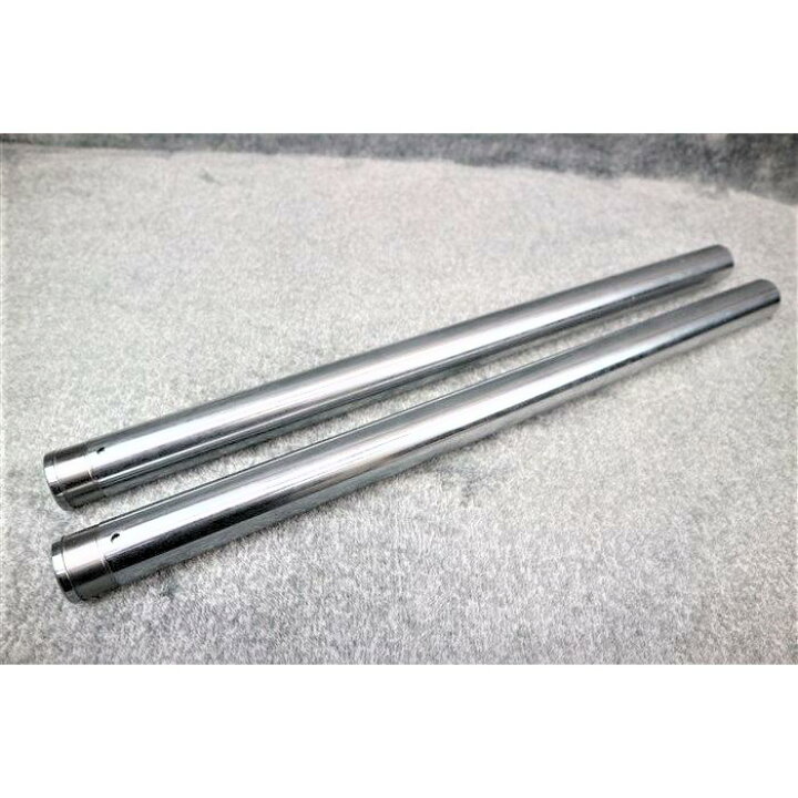 TZR250 インナーチューブ 2番 銀39π 620mm/左右セット 1KT フロントフォーク 39mm シルバー インナーパイプ カスタムパーツ DJ へっぽこ社長 | カスタムパーツ DJ