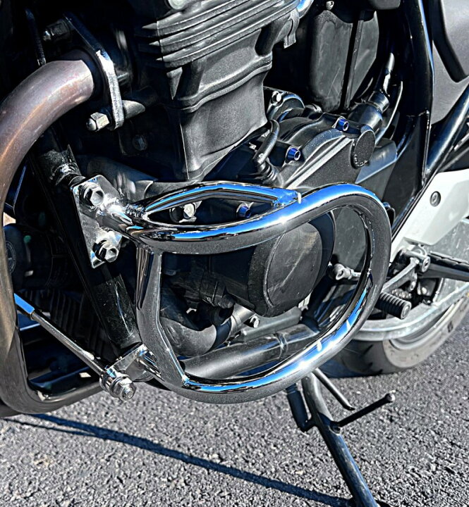 楽天市場】CB400SF カスタム エンジンガード メッキ / NC31 前期 後期 