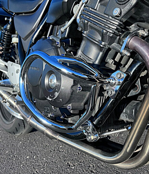 楽天市場】CB400SF カスタム エンジンガード メッキ / NC39 NC42 