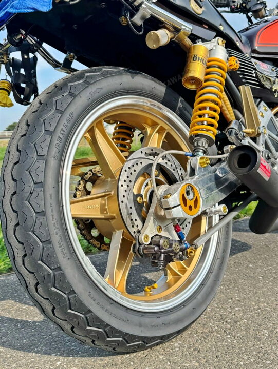 楽天市場】JWL車検対応 ゼファー400 キャストホイール ゴールド 