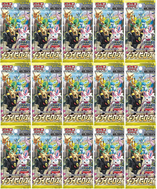 楽天市場】イーブイヒーローズ 15パック : カスタムパーツ DJ ポケモンカードゲーム イーブイヒーローズ 15パック