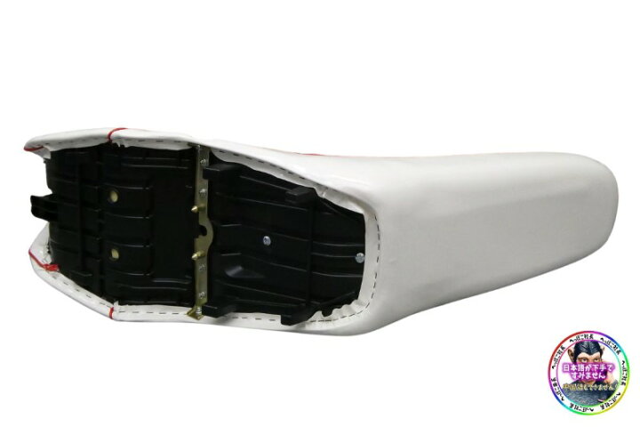 楽天市場】バリオス 2型 三段シート 白赤エナメル/ GSX250FX ｜シート