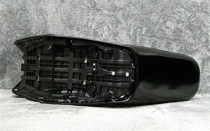 楽天市場】XJR400前期4HM 黒エナ40cm 三段シート/ブラック 補強入り 