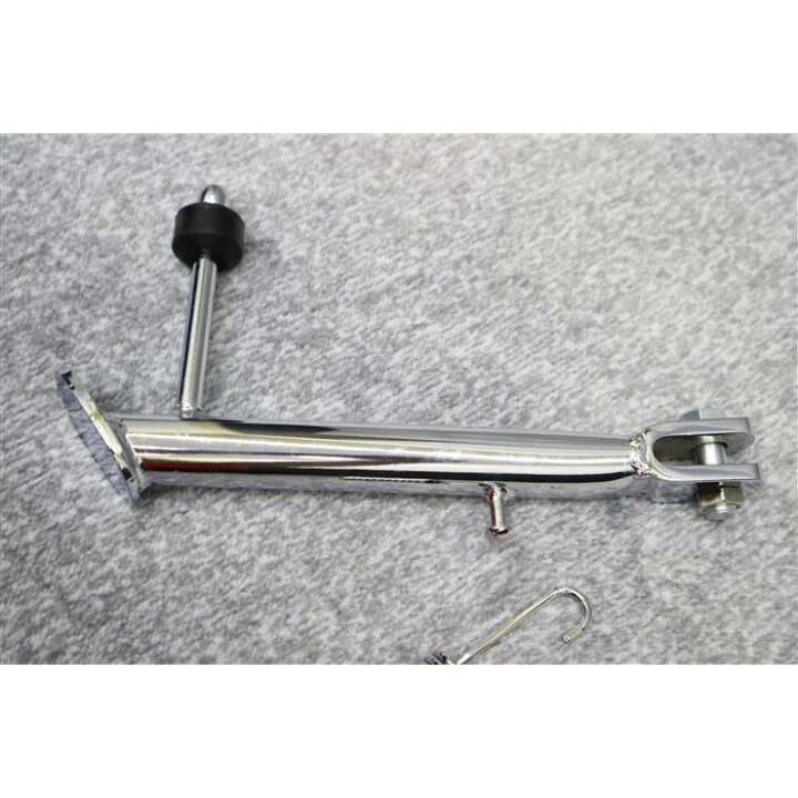 楽天市場】GS400 メッキ サイドスタンド 4cmロング 24cm 