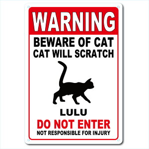 JX^  BEWARE OF CAT A~TCv[g 36cm25cm pg[