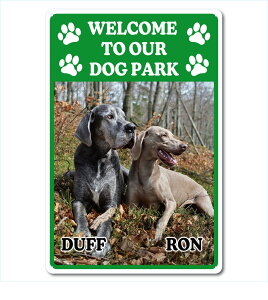 �J�X�^�� �I���W�i�� �h�b�O �p�[�N �T�C���v���[�g Welcome 54cm��36cm �uDOG PARK GR�v