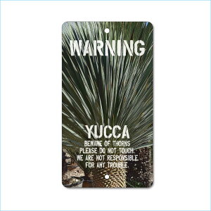 K[fTCv[g hCK[f 23cm12.5cm WARNING YUCCA