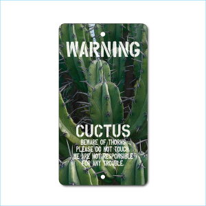 K[fTCv[g hCK[f 23cm12.5cm WARNING CUCTUS