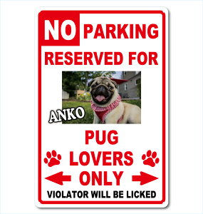 �J�X�^�� �I���W�i���h�b�O ���o�[�Y �I�����[ �T�C���v���[�g�ʐ^54cm��36cmNo Parking Dog Lovers only RD