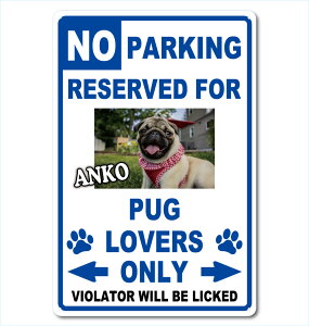 �J�X�^�� �I���W�i���h�b�O ���o�[�Y �I�����[ �T�C���v���[�g�ʐ^54cm��36cmNo Parking Dog Lovers only BL