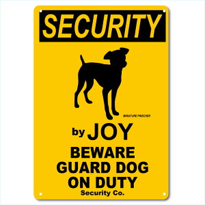 JX^ SECURITY DOGA~TCv[g36cm25cmuMINIATURE PINSCHERv
