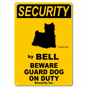 JX^ SECURITY DOGA~TCv[g36cm25cmuYORKSHIRE TERRIERv