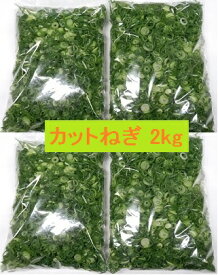 カットねぎ2kg(500g×4袋） ネギ ねぎ 葱 薬味 徳島県産 産地直送 冷蔵便 送料別