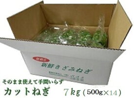 カットねぎ7kg（500g×14）業務用 国産 徳島県産 自社産 産地直送 冷蔵便 送料別