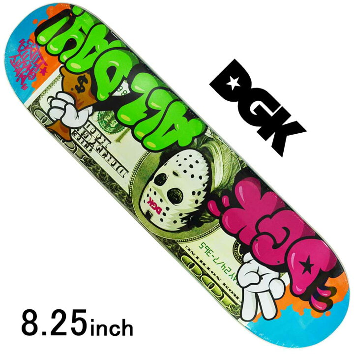 楽天市場】DGK 8.25インチ スケボー デッキ Loaded Deck スケート  