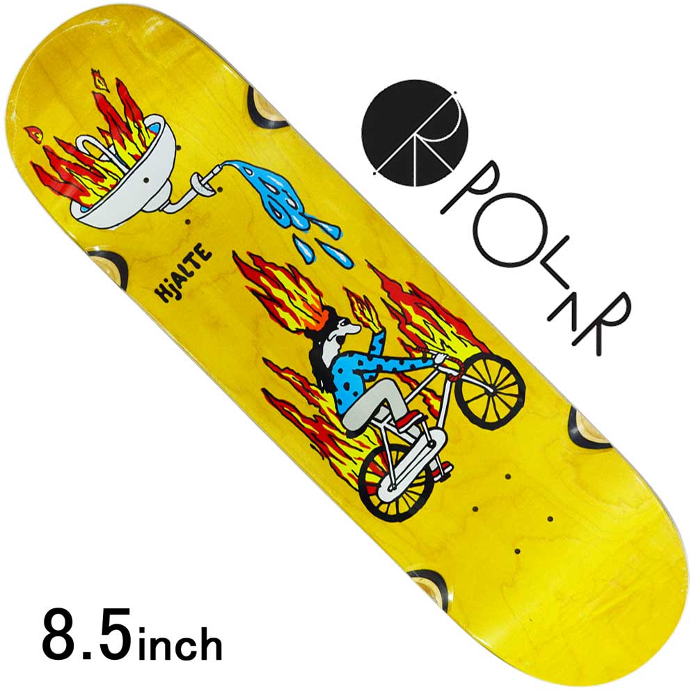 楽天市場】ポーラー 8.5インチ スケボー デッキ Polar Skateboard Fire