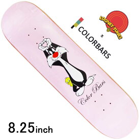 スケボー スケート デッキ スケートボード ルーニーテューンズ COLOR BARS カラーバー 板 Color Bars x Looney Tunes CHASE LOVE DECK 8.25inch ストリート オシャレ ファッション アイテム コラボ シルベスター キャット