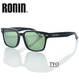 UVカット サングラス プレミアム ARコート 偏光レンズ RONIN EYEWEAR ロニンアイウェアー TYO M.Black Flame/Green Polarized Lens サーフィン スケーボー スノーボード 街 海 山 川 車