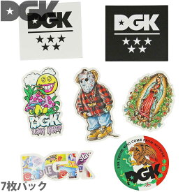 DGK スケボー ステッカー お買い得 7Pack Set Dirty Ghetto Krew Sticker 7枚入り シール デカール スケートボード スケボーステッカー ストリート パーク ランプ 人気 ブランド おすすめ 5 Star Conect Low Drip Familia Guadalupe Cavities 送料無料 送料込