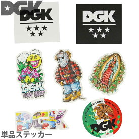 DGK スケボー ステッカー 単品 Dirty Ghetto Krew Sticker 単品 シール デカール スケートボード スケボーステッカー ストリート パーク ランプ 人気 ブランド おすすめ 5 Star Conect Low Drip Familia Guadalupe Cavities