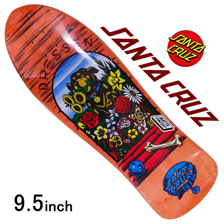 楽天市場】サンタクルーズ 9.5インチ スケボー デッキ Santa Cruz 