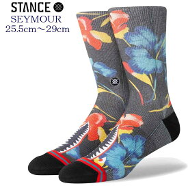 Stance スタンス セイモール 靴下 Stance Socks SEYMOUR 限定モデル メンズ 25.5cm-29cm メンズ ファッション 小物 ワニ 魚雷 ストリート ファッション スケートボード サーフィン スノーボード ギフト 男性 彼氏 プレゼント 贈り物