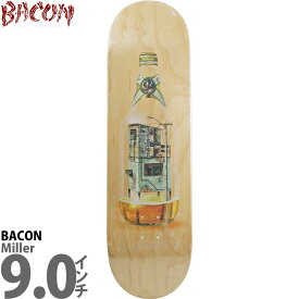 【ラスト1本】 ベーコン 9.0インチ スケボー デッキ Bacon Skateboards Miller Deck スケートボード ミラー ビール ビア アーバンスポーツ ストリート パーク ランプ プール ハードコアブランド カットバック スケボーデッキ 板