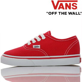 Vans バンズ キッズ スニーカー Kids Classic Authentic Red 14.5-17.5cm オーセンティック ヴァンズ 靴 シューズ