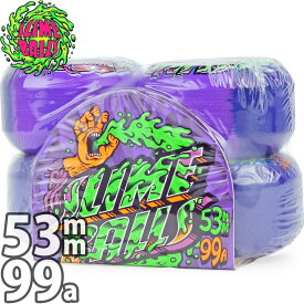 スライムボール 53mm 99a スケボー ハードウィール タイヤ Slime Balls Greetings Speed Balls Purple Skateboard Wheels スケートボード スピードボール ストリート パーク パーツ おすすめ ブランド パープル 紫 スケボーウィール カットバック