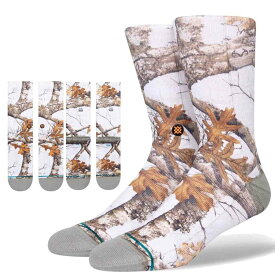 Stance スタンス Stance Socks REAL TREE(リアルツリー)コラボレーションモデル 靴下 メンズ L 25.5-29.0cm ギフト 男性 彼氏 プレゼント 贈り物