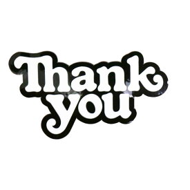 スケボー スケート デッキ スケートボード ブランド ステッカー THANK YOU SKATEBOARDS サンキュー シール Thank You Logo Sticker ストリート オシャレ ファッション アイテム