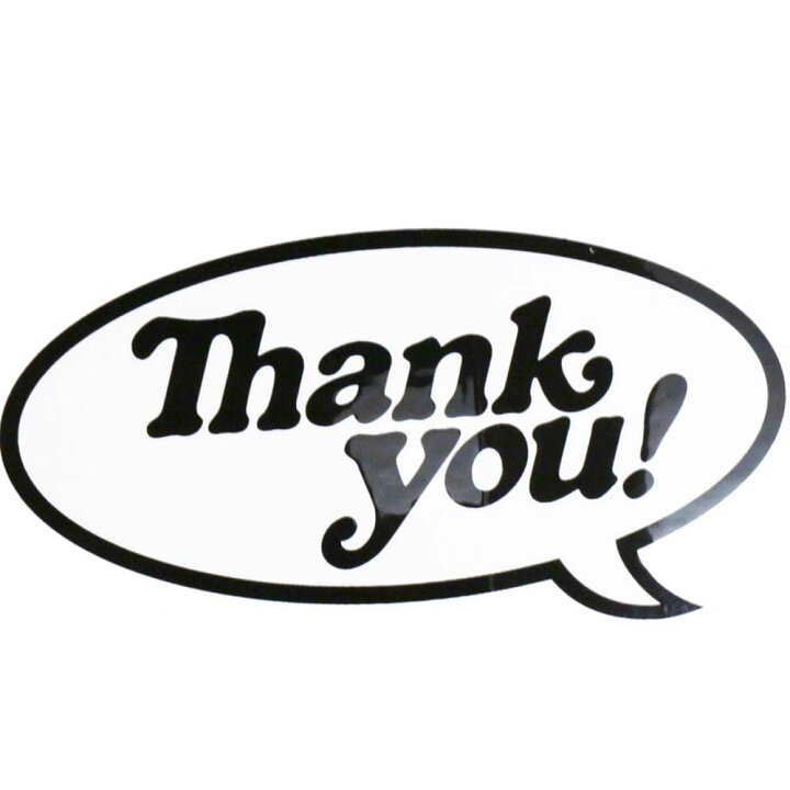楽天市場 スケボー スケート デッキ スケートボード ブランド ステッカー Thank You Skateboards サンキュー シール Thank You Speech Bubble Sticker ストリート オシャレ ファッション アイテム スケートボード専門店カットバック