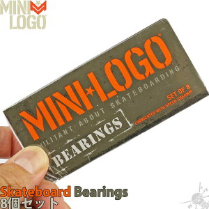 �~�j���S �X�P�{�[ �x�A�����O �{�b�N�X 8�Z�b�g Mini Logo Skateboard Bearings Series 3 BOX �X�P�[�g�{�[�h �p�[�c �I�C���^�C�v 1�䕪