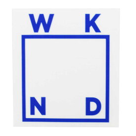 スケートボード ブランド ステッカー WKNK ウィークエンド シール WKNK Sticker White/Blue 約 ストリート オシャレ ファッション アイテム