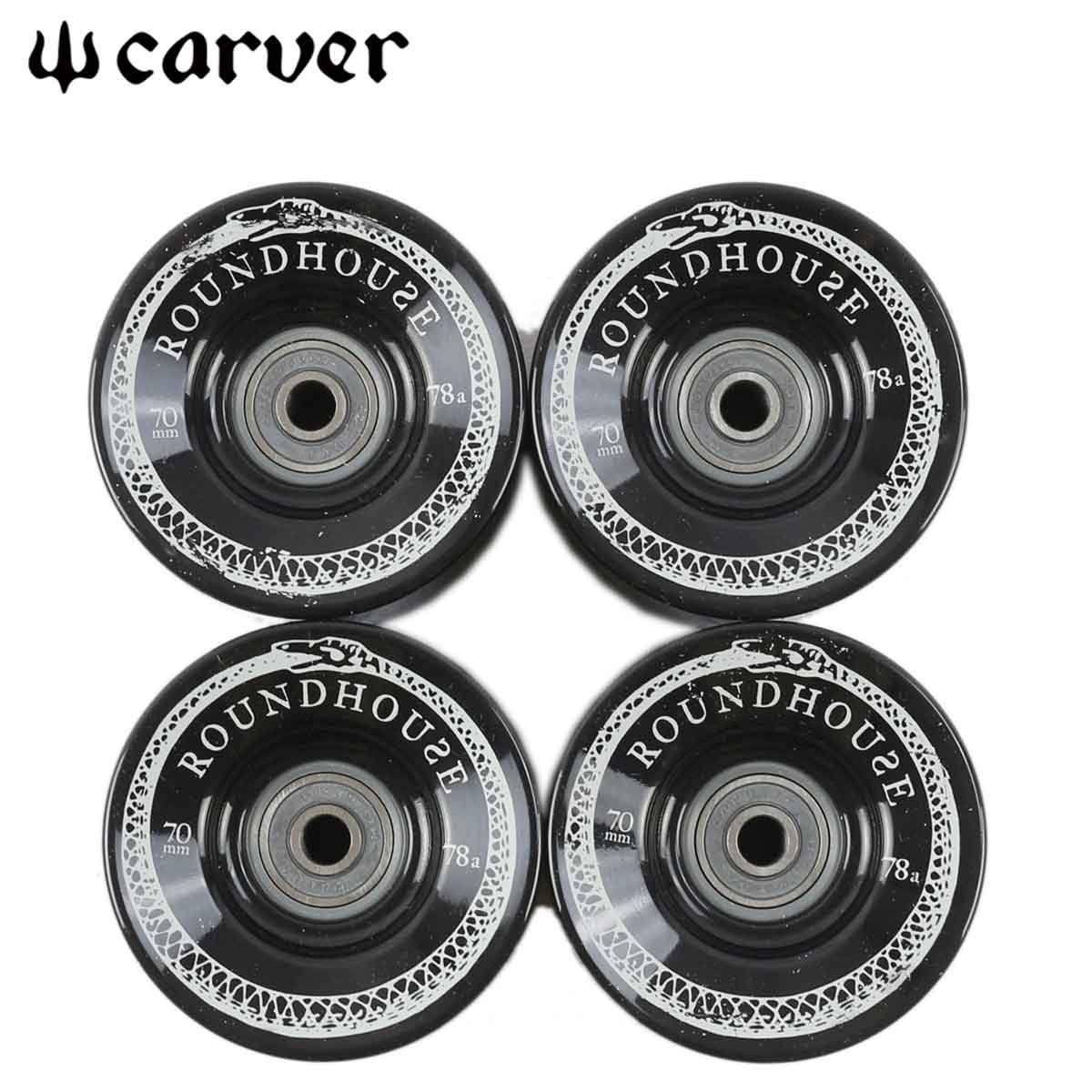 Carver Wheel 純正ウィール 4個セット ベアリングセットConcave Wheel 70mm 78a Smokeスケートボード パーツ  Wheel Bearing | スケートボード専門店カットバック