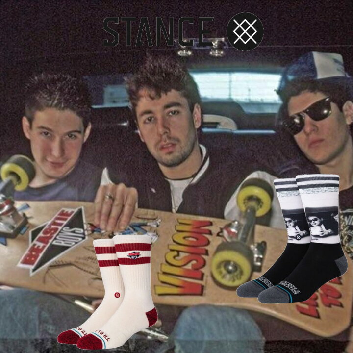楽天市場 スタンス ソックス ビースティ ボーイズ コラボモデル Stance Socks Beastie Boys メンズ L 25 5 29 0cm 大定番 メンズ ファッション 靴下 アーティスト スケートボード専門店カットバック