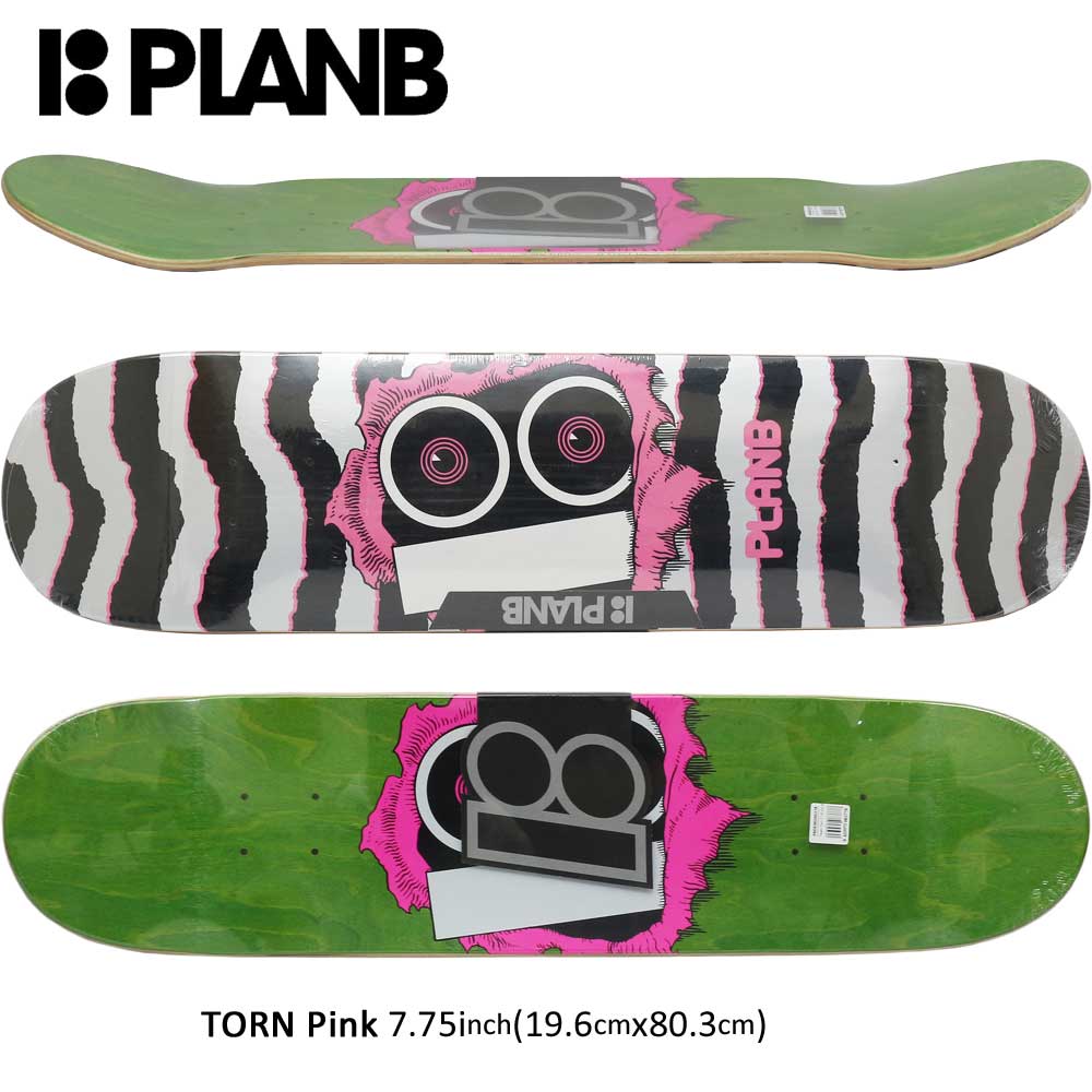 スケボー スケート デッキ スケートボード シグネチャー PLAN B プランビー TORN Pink 7.75inch Team Model |  スケートボード専門店カットバック