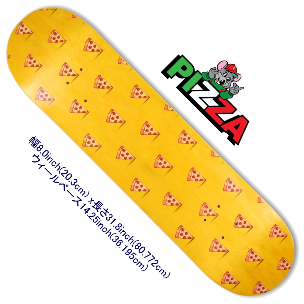 楽天市場】スケボー スケート デッキ スケートボード ピザPIZZA 
