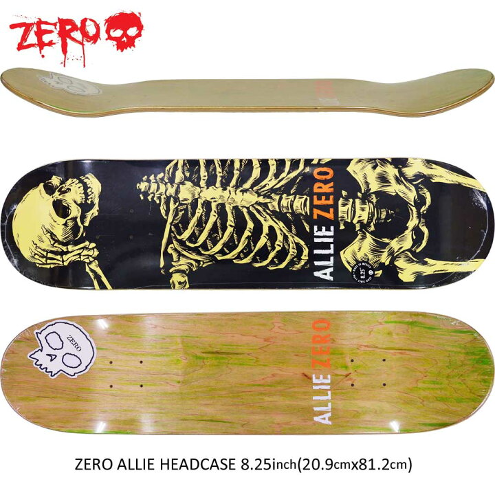 楽天市場 スケボー デッキ スケートボード カリフォルニア Zero Skateboards ゼロ スケートボード 板 Zero Allie Headcase 8 25inchjon Allie Pro Model スケートボード専門店カットバック