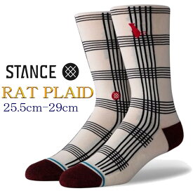 Stance スタンス ラットプレイド インフィニット 靴下 永久保証Stance Socks Rad Plaid限定モデル メンズ L 25.5-29.0cmメンズ ファッション 小物 ギフト 男性 彼氏 プレゼント 贈り物 父の日ギフト プレゼント 父の日