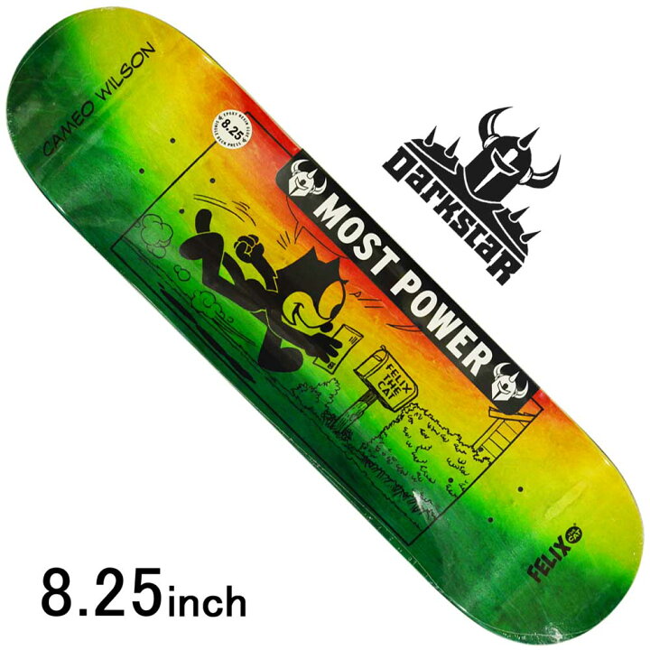 楽天市場 スケボー スケート デッキ スケートボード フェリックスdarkstar ダークスター 板wilson Felix Future 8 25inchストリート オシャレ ファッション アイテム ブランド デッキ スケートボード専門店カットバック