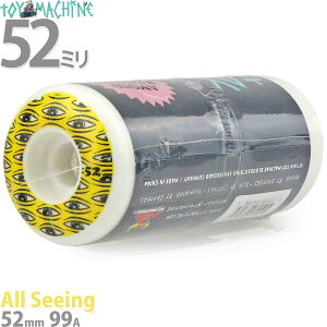 XP{[EB[ 52mm 99a gC}V[ n[h I[ V[CO Toy Machine All Seeing Skateboard Hard Wheels XP[g{[h XP{[ EB[ Xg[g p[N v / zCg/CG[ u