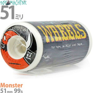 XP{[ EB[ 51mm 99a gC}V[ n[h X^[ Toy Machine Monster Skateboard Hard Wheels XP[g{[h XP{[ EB[ Xg[g p[N v / zCg/bh uh 