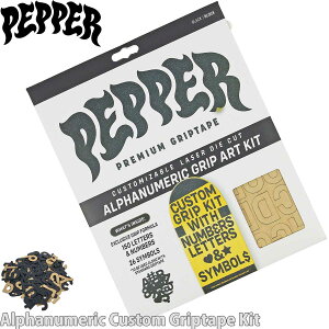 ybp[ XP{[ fbLe[v p At@kbN Pepper Alphanumeric Custom Skateboards Griptape Kit Obve[v XP[g{[h XP[g p[c UU ~