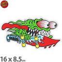 サンタクルーズ スケボー ステッカー スラッシャー 16x8.5cm Santa Cruz Slasher シール デカール スケートボード ス…