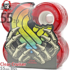 yAEgbgzpEG y^ XP{[ \tgEB[ 55mm 80A NAN[U[ bh Powell Peralta Clear Cruiser Skateboard Wheels Clear Red XP{[EB[ XP[g{[h \tg X