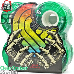 yAEgbgzpEG y^ 55mm 80A XP{[ \tgEB[ NAN[U[ O[ Powell Peralta Clear Cruiser Skateboard Wheels Green XP[g{[h \tg X  ^C Jbgo