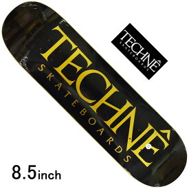 テクネ 8.5インチ スケボー デッキ 単品 Techne Skateboards Team Series OG Logo Deck スケボーデッキ スケートボード 彫 タトゥーアートグラフィック