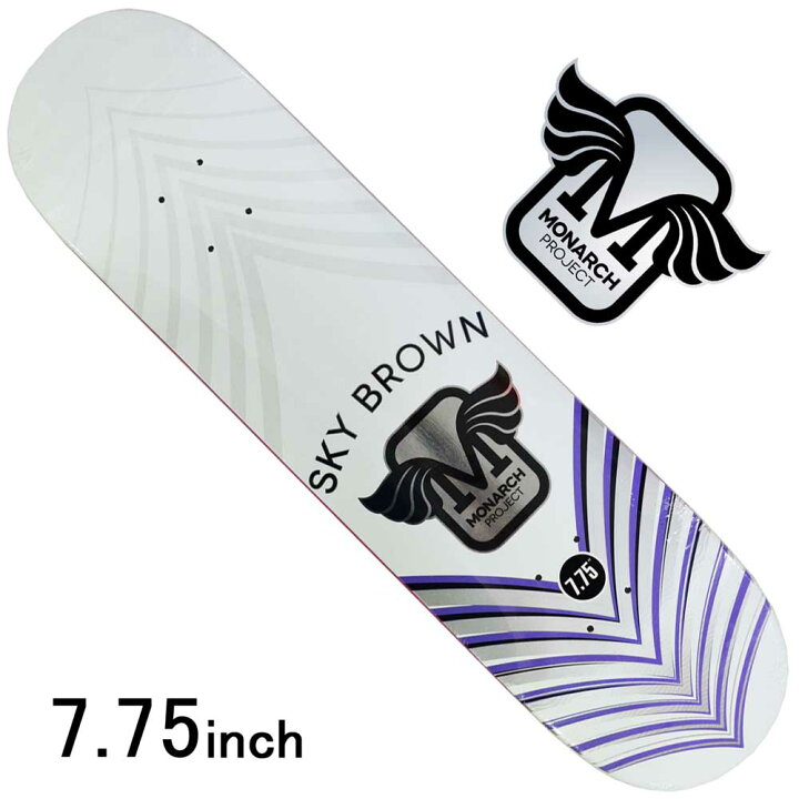 楽天市場 スケボー スケート デッキ スケートボード シグネチャーmonarch Project モナーク プロジェクト 板sky Horus Purple R7 7 75inchsky Brown Modelストリート オシャレ ファッション アイテム スケートボード専門店カットバック