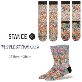 Stance スタンス Stance Socks WhippleBottomCrew ウィゥプルボトムクルー メンズメンズ L 25.5-29.0cm メンズ 靴下 ギフト 男性 彼氏 プレゼント 贈り物 花柄 フラワー